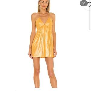 revolve superdown dress, size small, orange, worn once